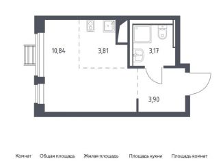 Продажа квартиры студии, 21.7 м2, село Ям, ЖК Прибрежный Парк, жилой комплекс Прибрежный Парк, 9.2