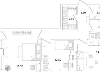 Продается двухкомнатная квартира, 68.8 м2, Санкт-Петербург, муниципальный округ Юнтолово, Планерная улица, 99