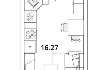 Продается квартира студия, 25.3 м2, Санкт-Петербург, Калининский район