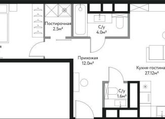 Продаю 1-комнатную квартиру, 65.3 м2, Москва, проезд Воскресенские Ворота