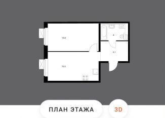 2-комнатная квартира в аренду, 42.5 м2, посёлок Коммунарка, проспект Куприна, 18к1