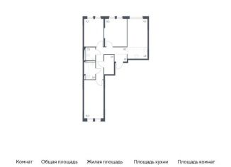Четырехкомнатная квартира на продажу, 76 м2, Москва, Молжаниновский район, жилой комплекс Молжаниново, к1