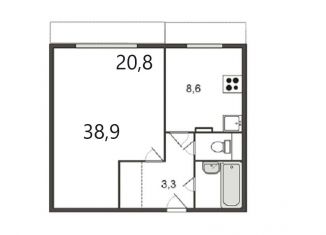 Продаю однокомнатную квартиру, 38.9 м2, Москва, улица Плещеева, район Бибирево