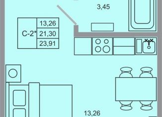 Квартира на продажу студия, 23.9 м2, поселок Бугры