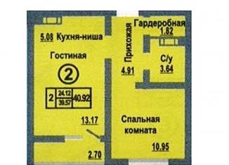 Продаю 1-комнатную квартиру, 41 м2, Оренбург, Дзержинский район