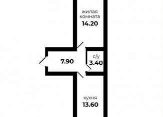Продается 1-комнатная квартира, 38.4 м2, Ставропольский край, улица Антона Чехова, 42