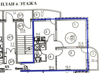Продается 2-ком. квартира, 51.6 м2, Ростов-на-Дону, улица Нансена, 103/1/6, ЖК Звезда Столицы