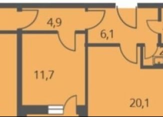 Продажа 2-комнатной квартиры, 64.5 м2, Люберцы, Хлебозаводская улица, 1А, ЖК Карамельный