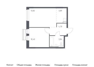 Продается двухкомнатная квартира, 36.7 м2, Московская область