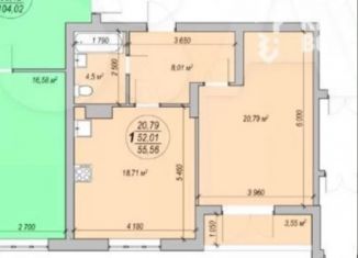 Продажа однокомнатной квартиры, 56 м2, Энгельс, проспект Фридриха Энгельса, 95В