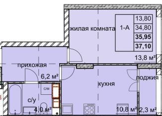 Продам однокомнатную квартиру, 36 м2, Нижний Новгород, улица Дружаева, 30, метро Автозаводская