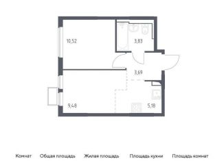 Продам однокомнатную квартиру, 32.7 м2, Москва, проезд Воскресенские Ворота