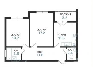 Продам 2-комнатную квартиру, 62 м2, Балтийск, Московская улица