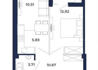 Продам 2-комнатную квартиру, 46.9 м2, рабочий поселок Маркова