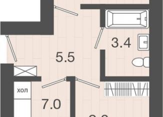 Продажа 2-ком. квартиры, 41.3 м2, Калининградская область, Лазурная улица