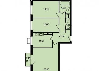 Продается 3-ком. квартира, 76.8 м2, Москва, Берёзовая аллея, 19к2, ЖК Легендарный квартал