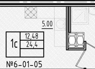 Продажа квартиры студии, 24 м2, Колпино, улица Севастьянова, 28к2