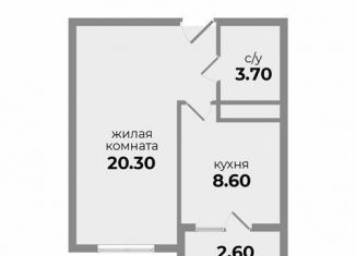 Продается однокомнатная квартира, 32.3 м2, Михайловск, Прекрасная улица, 19