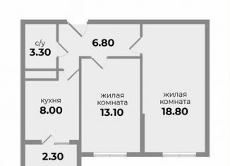 Продажа 2-ком. квартиры, 50.4 м2, Михайловск, Прекрасная улица, 19