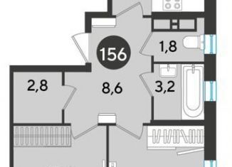 Продам 2-комнатную квартиру, 67.6 м2, Краснодар