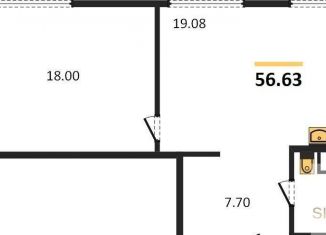 Продаю 1-комнатную квартиру, 57.4 м2, Новосибирск, метро Площадь Ленина, площадь Ленина