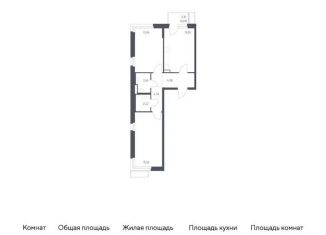Продаю двухкомнатную квартиру, 57.7 м2, поселение Филимонковское, жилой комплекс Квартал Марьино, к1