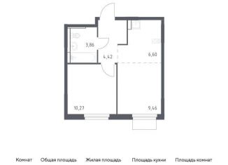 Однокомнатная квартира на продажу, 34.6 м2, Мытищи, жилой комплекс Мытищи Парк, к5