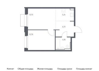 Однокомнатная квартира на продажу, 45.7 м2, Москва