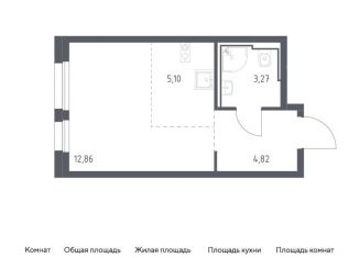Продается квартира студия, 26.1 м2, Москва, ЮАО