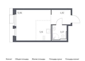 Квартира на продажу студия, 26.1 м2, Москва, метро Зябликово