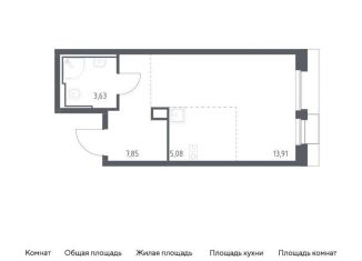 Квартира на продажу студия, 30.5 м2, Москва, ЮАО