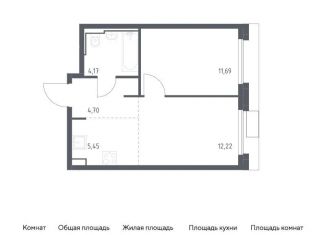 Продажа 2-комнатной квартиры, 38.2 м2, Москва, метро Зябликово