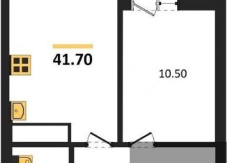 Продаю однокомнатную квартиру, 41.7 м2, Воронеж, улица Фёдора Тютчева, 93/4, ЖК Микрорайон Боровое