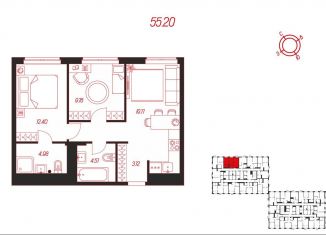 Продам 2-комнатную квартиру, 55.2 м2, село Осиновая Гора