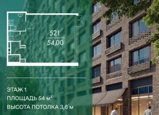 Продажа помещения свободного назначения, 54 м2, Москва, Каширский проезд, 25к3, метро Варшавская