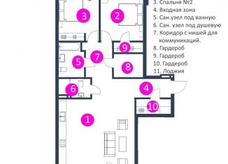 3-ком. квартира на продажу, 114.2 м2, Новосибирская область, улица Добролюбова, 4
