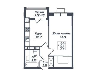 Продажа однокомнатной квартиры, 37.8 м2, Ессентуки