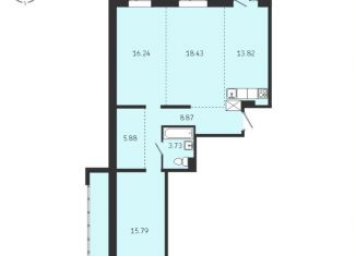 Квартира на продажу свободная планировка, 99.6 м2, Иркутск, Советская улица, 115/1