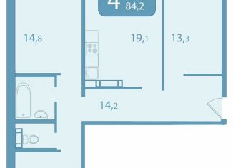 Продам четырехкомнатную квартиру, 84.2 м2, Томская область, улица Королёва, 20