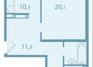 2-комнатная квартира на продажу, 63.4 м2, Томская область, улица Королёва, 20