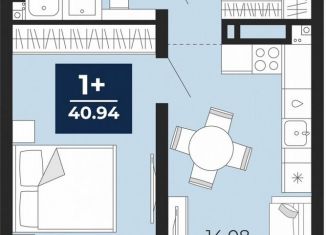 Продаю 1-ком. квартиру, 39.7 м2, Тюменская область, улица Фармана Салманова, 23