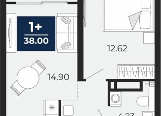 Продаю однокомнатную квартиру, 36.3 м2, Тюменская область, улица Фармана Салманова, 23