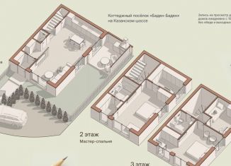 Продается трехкомнатная квартира, 161 м2, деревня Афонино, Европейская улица, 36/1