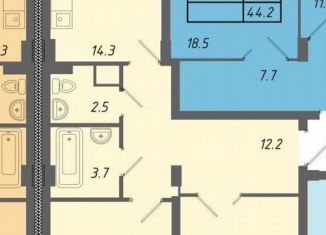 Продается двухкомнатная квартира, 73.3 м2, Новочебоксарск, Советская улица, поз27