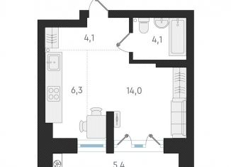 Продаю 1-ком. квартиру, 28.6 м2, Новосибирск, Заельцовский район