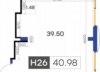 Помещение свободного назначения на продажу, 40.98 м2, Санкт-Петербург, улица Челюскина, 10