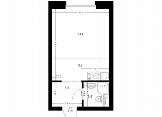 Продажа квартиры студии, 25.3 м2, Москва, жилой комплекс Полар, 1.5, район Северное Медведково