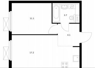 Продаю однокомнатную квартиру, 36.4 м2, Москва, метро Братиславская