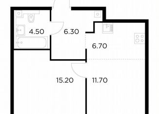 Продается 1-ком. квартира, 44.4 м2, Москва