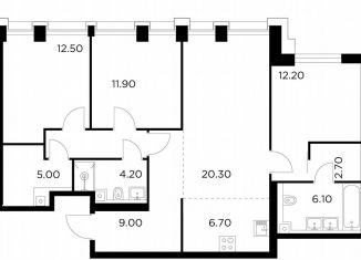 Продается 3-ком. квартира, 94.6 м2, Москва